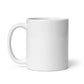 White glossy mug