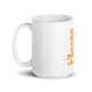 White glossy mug