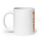 White glossy mug