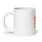 White glossy mug