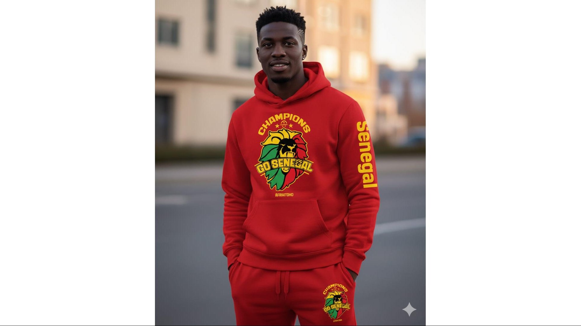 Ensembe jogging adulte Rouge