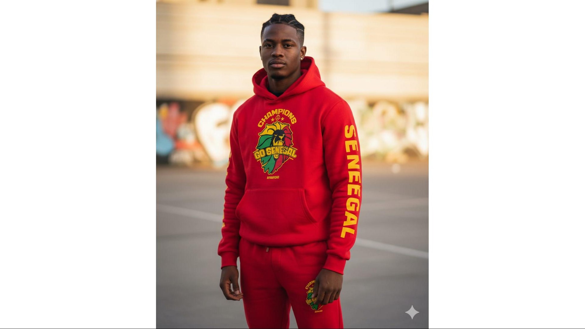 Ensembe jogging adulte Rouge